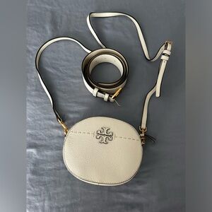 Cream Tory Burch purse